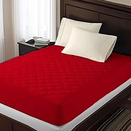 Comfowell Red Cotton Fitted King Size Waterproof Mattress Cover-image-62