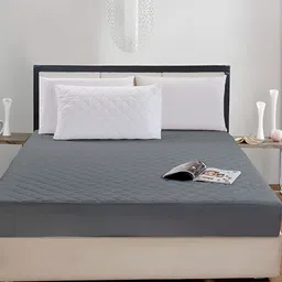 Comfowell Grey Polyester Water Resistant Mattress Protector-2