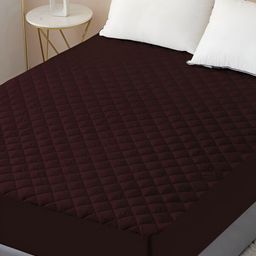 Comfowell Brown Quilted Cotton Fitted Water Resistant Mattress Protector-image-97