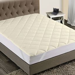 RF RELAXFEEL Beige Cotton Water Resistant Elastic Strap Mattress Protector-image-22