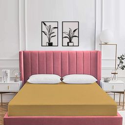 Wakeup India Brown Water Resistant Single Size Mattress Protector-image-74