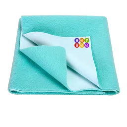BeyBee Kids Sea Green Cotton Large Reusable Mattress Protector-picture-40