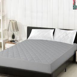 Comfowell Grey Polyester Water Resistant Mattress Protector-5