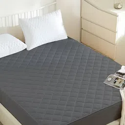 Comfowell Grey Polyester Water Resistant Single Size Mattress Protector-5