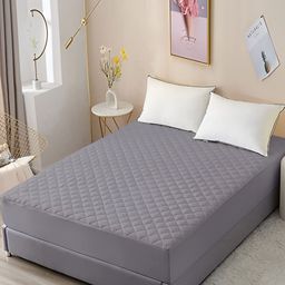 Comfowell Grey Cotton Textured Water Resistant Mattress Protector-image-7