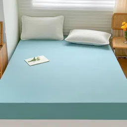 Kuber Industries Green Water Resistant Elasticated Single Bed Mattress Protector-image-11