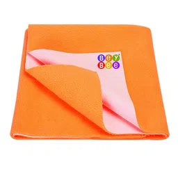 BeyBee Kids Peach-Colored Cotton Waterproof & Anti-Dust Extra Large Dry Sheet-image-66