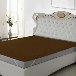 Comfowell Brown Polyester Water Resistant Queen Mattress Protector-picture-12