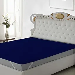 Comfowell Blue Elastic Strap King Size Waterproof Mattress Cover-image-34