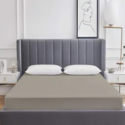 RF RELAXFEEL Grey Fitted King Size Cotton Water Resistant Mattress Protector-image-60