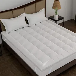 Comfowell White Cotton Water Resistant King Size Mattress Protector-image-46