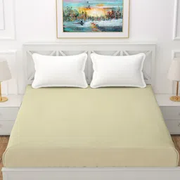 BREVARD Cream-Coloured Terry Queen Bed Waterproof Mattress Protector-5