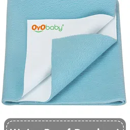 OyO Baby Infants Blue Waterproof Mattress Protector-14