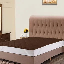 Comfowell Brown Polyester Water Resistant Fitted King Size Mattress Protector-image-98