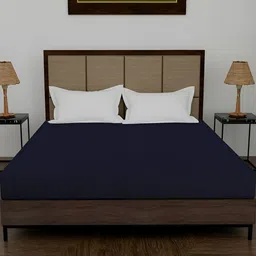 RF RELAXFEEL Blue  Fitted King Size Cotton Water Resistant Mattress Protector-image-90