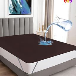 BeyBee Kids Brown Terry Water Resistant Mattress Protector-image-44