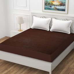 BREVARD Brown Terry Queen Size Bed Mattress Protector-image-60