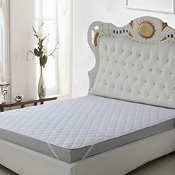 Comfowell White Elastic King Water Resistant Mattress Protector-image-49