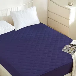 Comfowell Blue Fitted Queen Water Resistant Mattress Protector-image-47