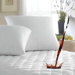 Comfowell White Fitted King Water Resistant Mattress Protector-image-100