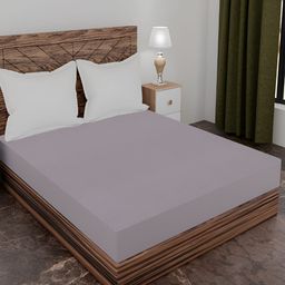 AJISH Grey Terry Cotton 210 GSM Water Resistant Mattress Protector-image-36