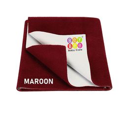 BeyBee Kids Maroon Cotton Mattress Protector-image-40