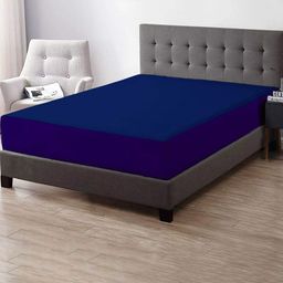 Adbeni Home Blue Terry Cortridge Cotton 200 GSM Waterproof Mattress Protector-image-24