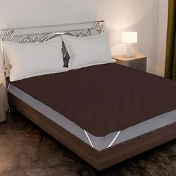 Comfowell Brown Elastic Strap Single Size Waterproof Mattress Cover-image-33