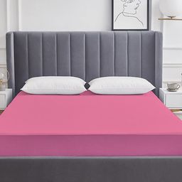 Adbeni Pink 200 GSM Waterproof Mattress Protector-image-32