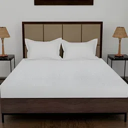 Comfowell White Cotton Fitted King Size Waterproof Mattress Cover-image-95