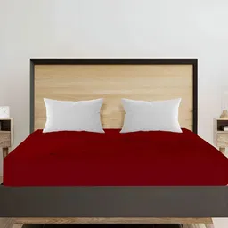 RF RELAXFEEL Grey & Red Terry Water Resistant Mattress Protector-image-29