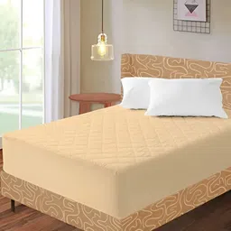 Comfowell Beige Quilted Fitted Water Resistant Mattress Protector-image-73