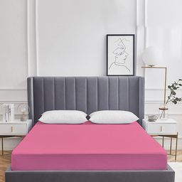 Adbeni HOME Pink Terry Cortridge Cotton 200 GSM Waterproof King Size Mattress Protector-image-15