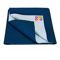 BeyBee Kids Blue Cotton Breathable Reusable Mattress Protector-image-67