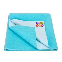 BeyBee Kids Blue Cotton Mattress Protector-image-73