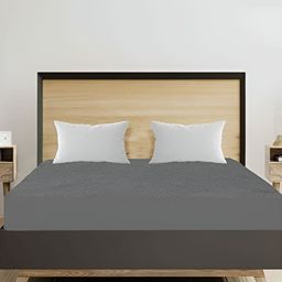 Comfowell Grey Cotton Water Resistant Fitted Double Mattress Protector-image-111