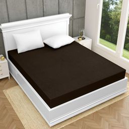 ZAHYA Brown Terry Water Resistant Mattress Protector-image-88