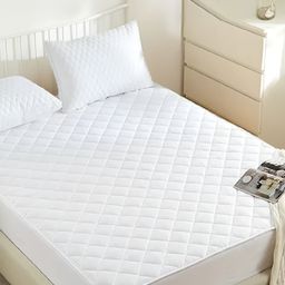 Comfowell White Water Resistant Fitted Single Mattress Protector-image-78