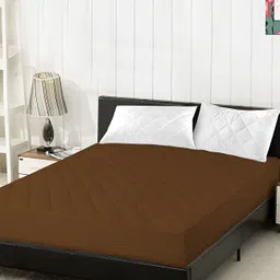 Comfowell Brown Fitted Double Size Waterproof Mattress Cover-image-79