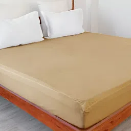 HOMEMONDE Beige Terry Water Resistant Mattress Protector-image-35