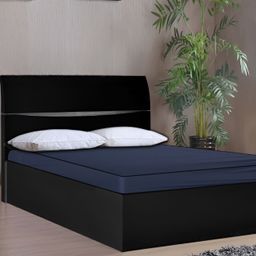 Stylista Blue Cotton Water Resistant Elastic Strap Single Mattress Protector-image-40