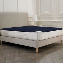 Stylista Blue 2 Pieces Cotton Water Resistant Elastic Strap Mattress Protectors-image-20