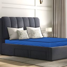 Stylista Blue Cotton Water Resistant Elastic Strap Mattress Protector-image-45