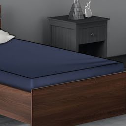 Stylista Blue Cotton Water Resistant Elastic Strap Single Mattress Protector-image-92