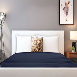 Stylista Blue Cotton Water Resistant Elastic Strap King Size Mattress Protector-image-21