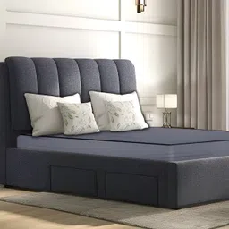 Stylista Grey Cotton Water Resistant Elastic Strap Queen Size Mattress Protector-image-15