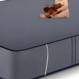Stylista Grey Cotton Water Resistant Elastic Strap Single Size Mattress Protector-picture-27