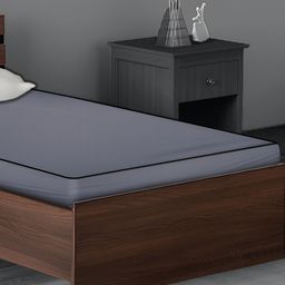 Stylista Grey Cotton Single Size Water Resistant Mattress Protector-image-7