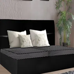 Stylista Black & White 2 Pcs Print Cotton Water Resistant Elastic Strap Mattress Protector-image-37