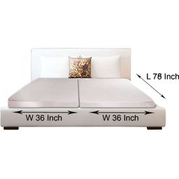 Stylista Grey Cotton Double Size Water Resistant Mattress Protector-image-96